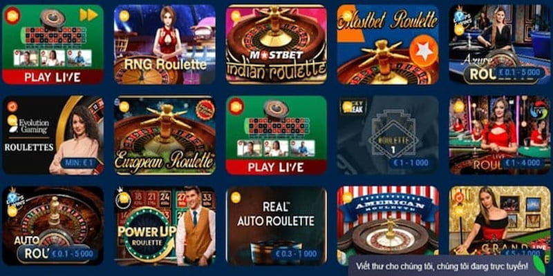 Casino Live tổ chức nhiều trò chơi phong phú lựa chọn